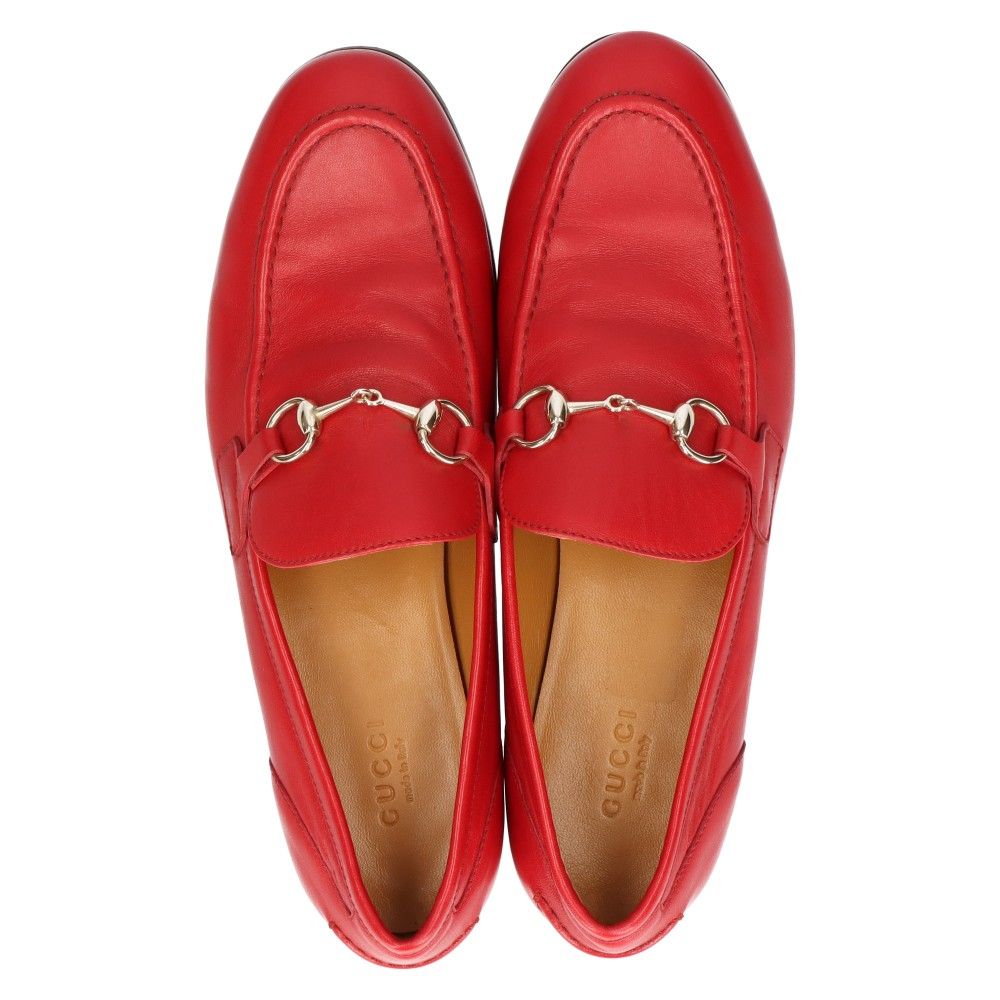 GUCCI(グッチ)ローファー GUCCI (グッチ) ホースビット レザー ローファー レッド 283644