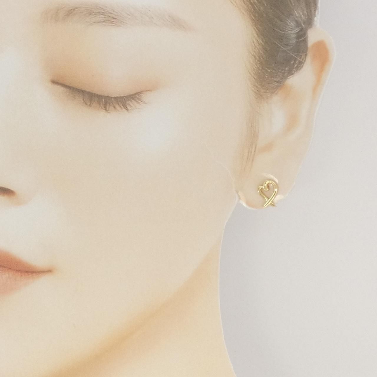 【極美品】ティファニー　ラビングハートピアス　片耳 楽天市場】ティファニー TIFFANY&Co. ラビングハート ピアス 18