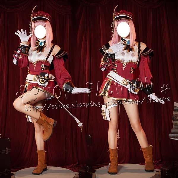 原神 げんしん genshin フォンテーヌ 風 シャルロット Charlotte コスプレ衣裝 ウィッ グ 靴 道具??