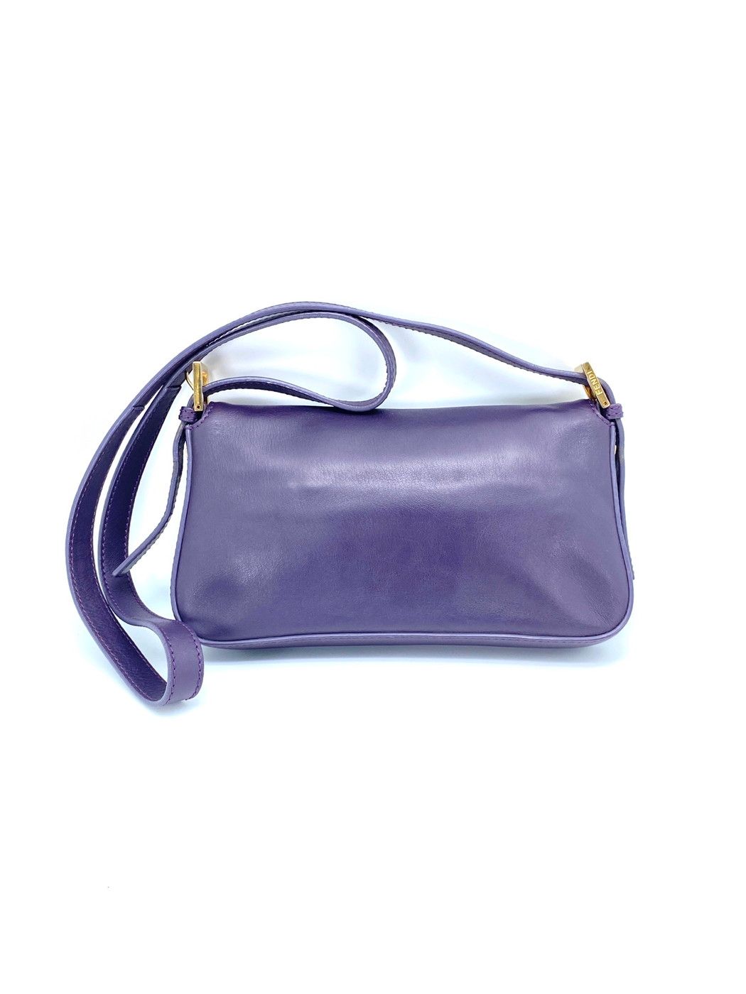 FENDI マンマバケット ショルダーバッグ パープル 紫 9396 FENDI フェンディ マンマバケット ショルダーバッグ レザー