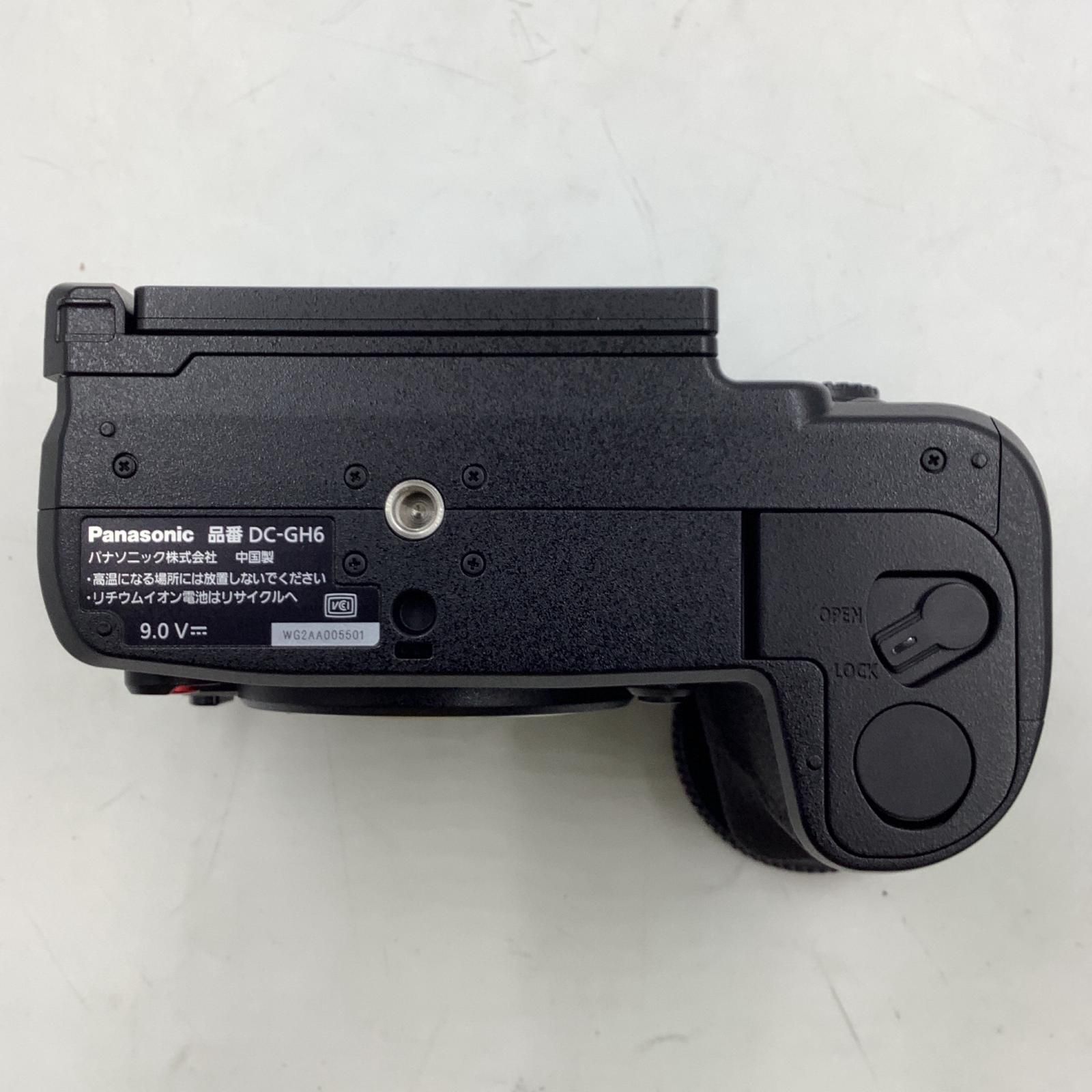 【全額返金保証】【最速発送】Panasonic デジタル一眼 GH6 ボディ ブラック DC-GH6 ブラック 美品 動作確認済