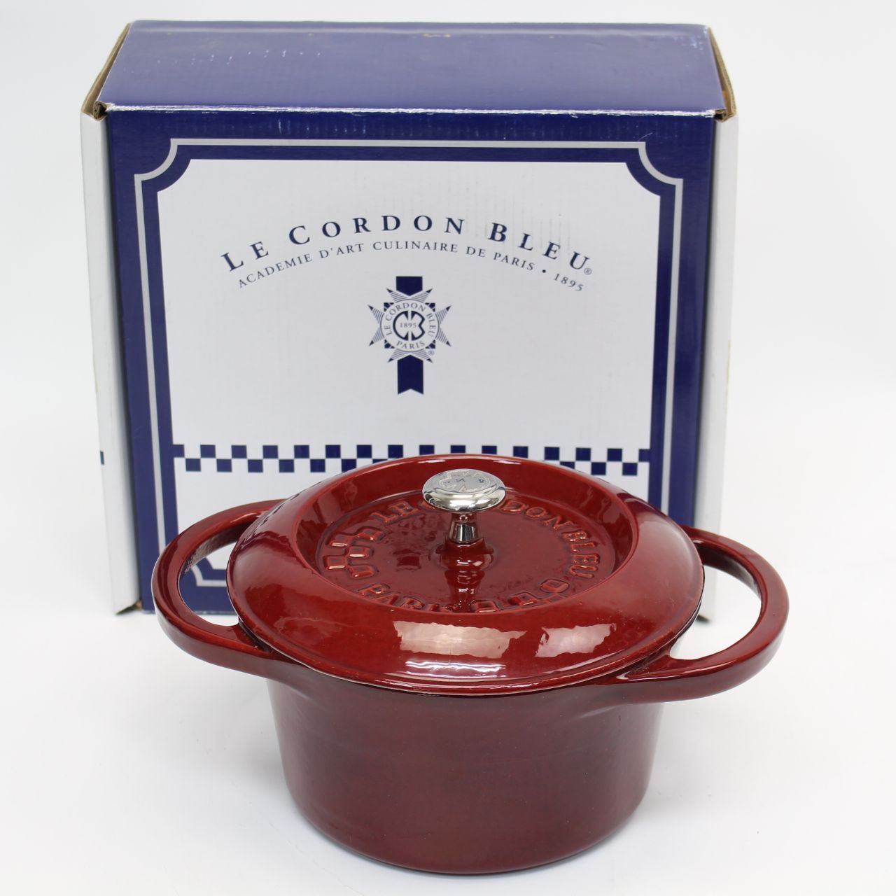 204)【未使用】ホーロー鍋 ル・コルドン ブルー 20cm LE CORDON BLEU