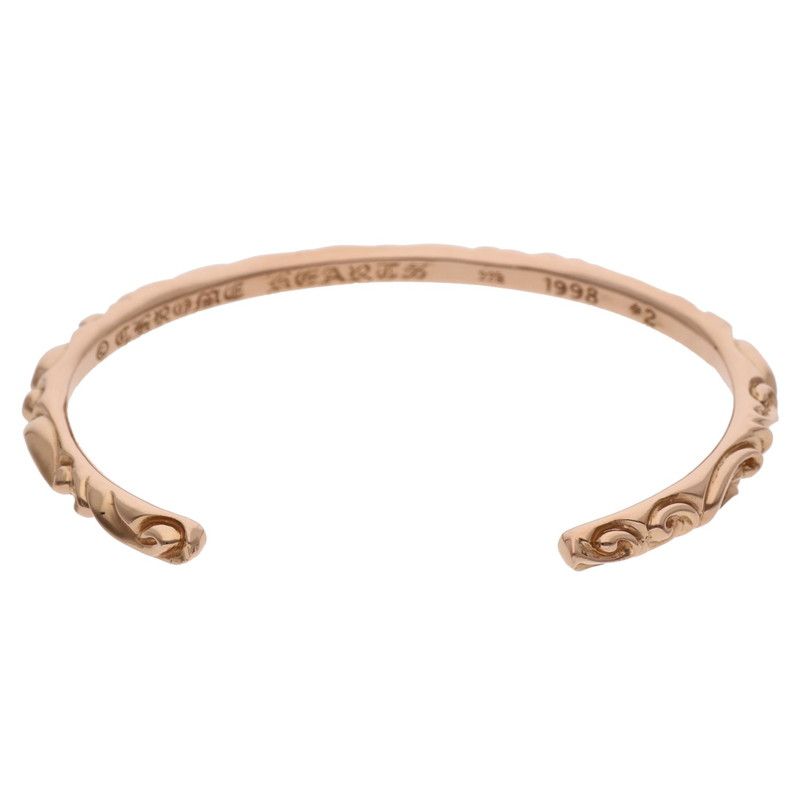 クロムハーツ 22K BANGLE SCROLL/スクロールバンド イエローゴールド