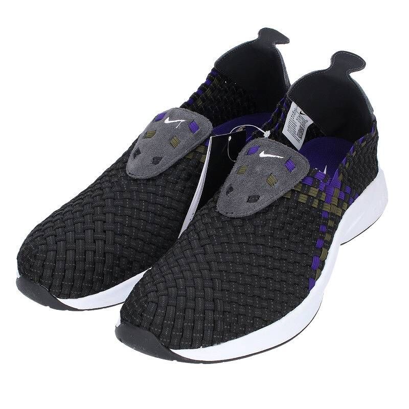 ナイキ AIR WOVEN BLACK/PURPLE DN1773-010 エアウーブン