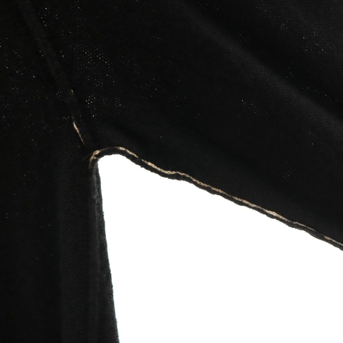 Y's ワイズ 日本製 長袖 アシンメトリー ニット 2 ブラック チュニック