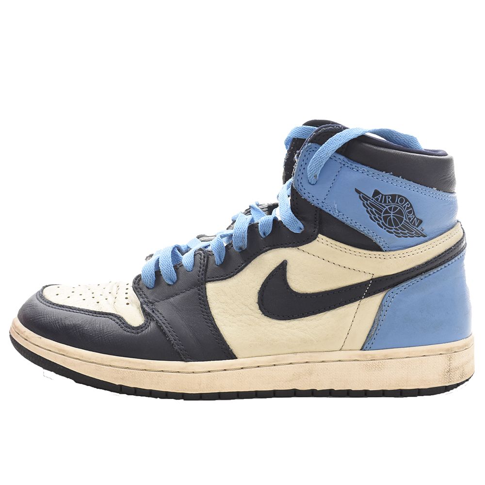 NIKE (ナイキ) AIR JORDAN1 RETRO HIGH OG OBSIDIAN UNIVERSITY BLUE エアジョーダン1 レトロ  ハイカットスニーカー シューズ オブシディアン ブルー US10/28cm 555088-140 - メルカリ