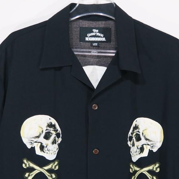 未使用 NEIGHBORHOOD THE GREAT FROG レーヨンシャツ NEIGHBORHOOD ネイバーフッド x The Great Frog ザ グレート