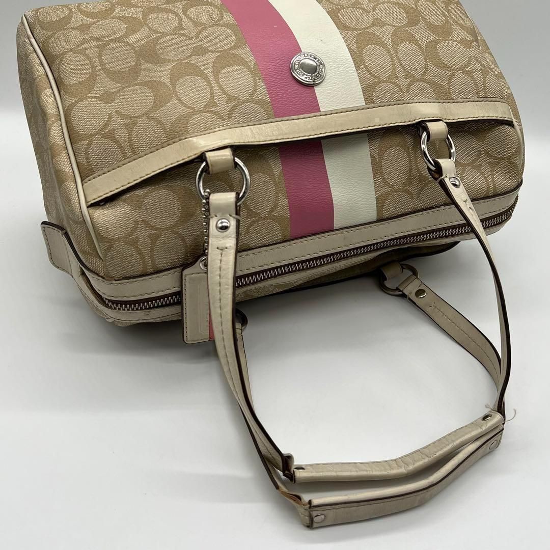 ✨美品✨ COACH コーチ ミニシグネチャー ストライプ ボストンバッグ 楽天市場】【バッグ】COACH コーチ ミニシグネチャー ストライプ
