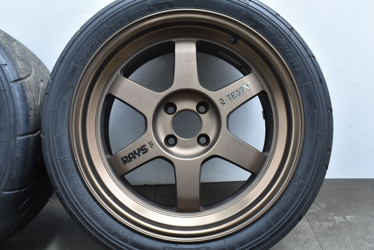 希少サイズ】RAYS ボルクレーシング TE37V 17in 8.5J +30 PCD100