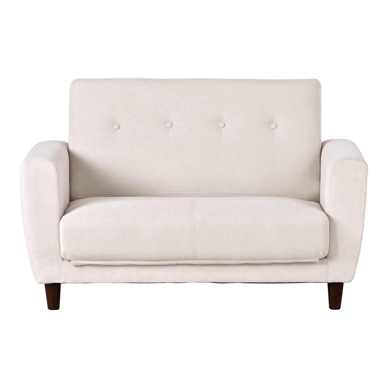 オーエスジェイ(OSJ) ソファーベッド ソファー2人掛け 肘付き3つ折り 折りたたみ コンパクト3つ折り 一人暮らし おしゃれ 脚付き北欧 ベージュ