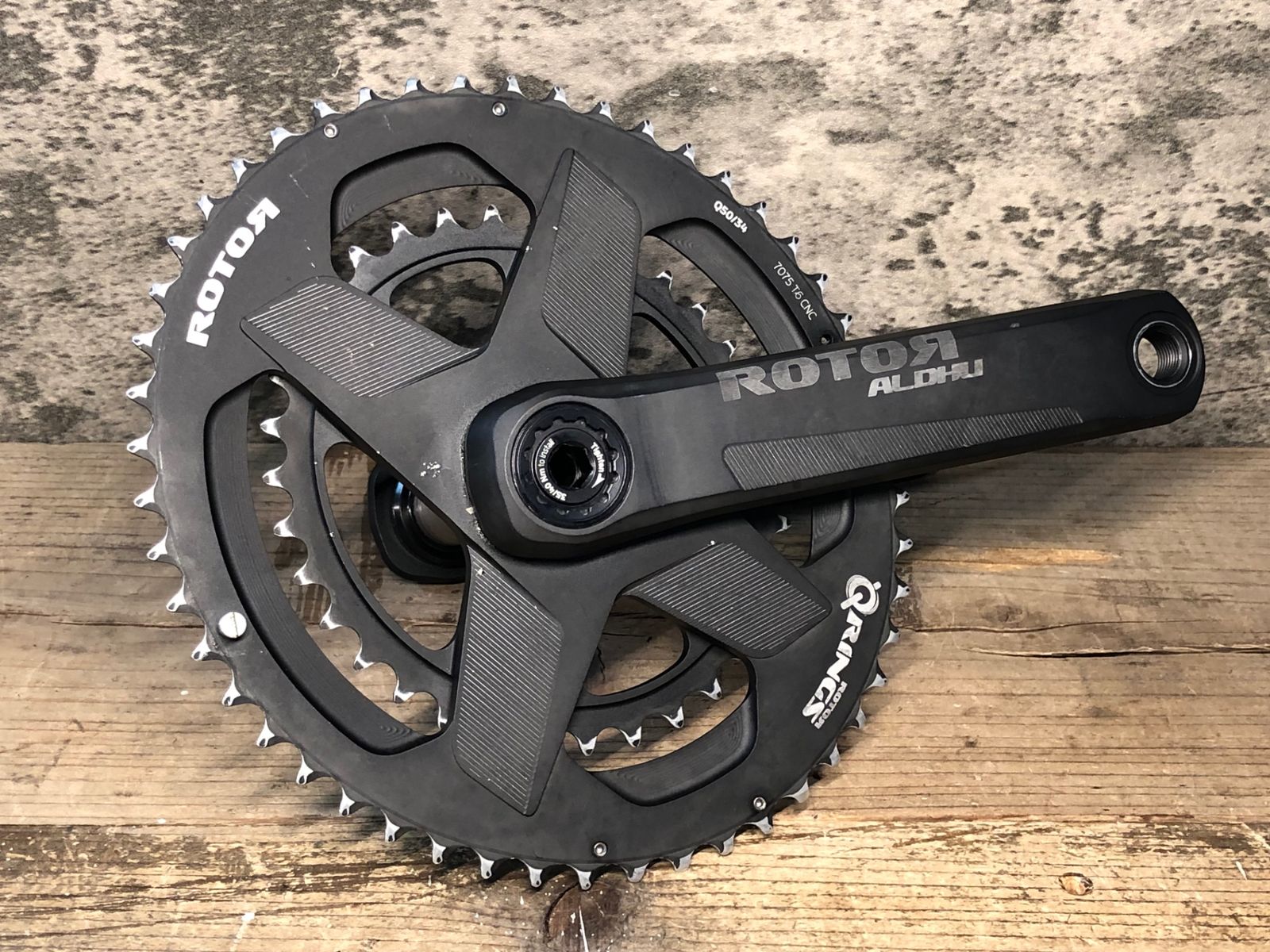 JA714 ローター ROTOR ALDHU クランクセット 170mm 楕円 Qrings
