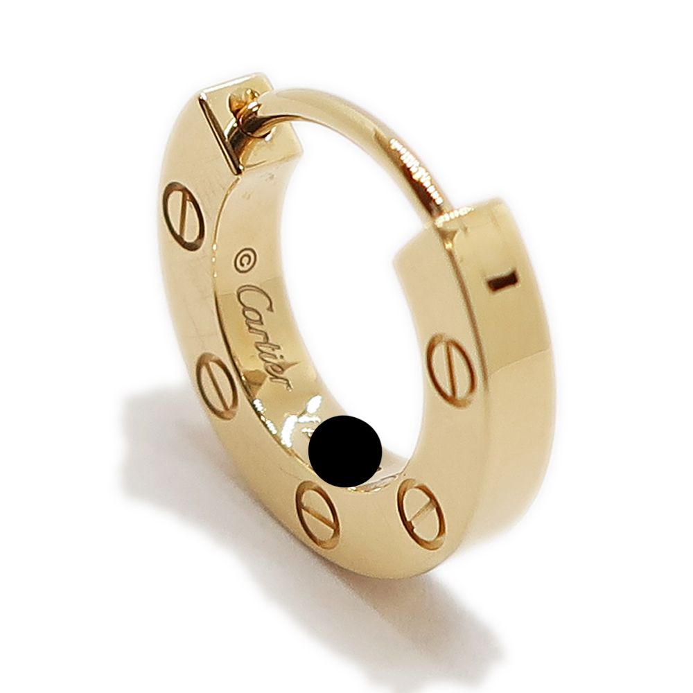 Cartier シングル LOVEピアス(片耳用) 保証書付き イエローゴールド Cartier(カルティエ)】LOVE SINGLE EARRING LOVE イヤリング
