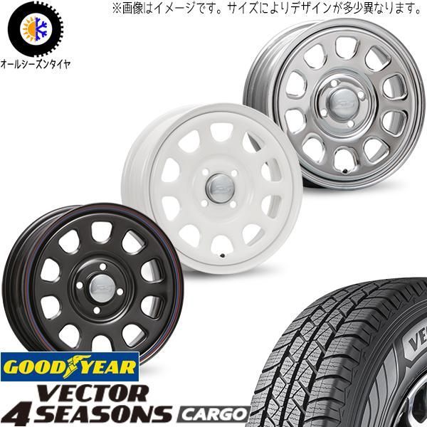 サクシード 155/80R14 オールシーズン | グッドイヤー ベクターカーゴ u0026 デイトナSS 14インチ 4穴100 