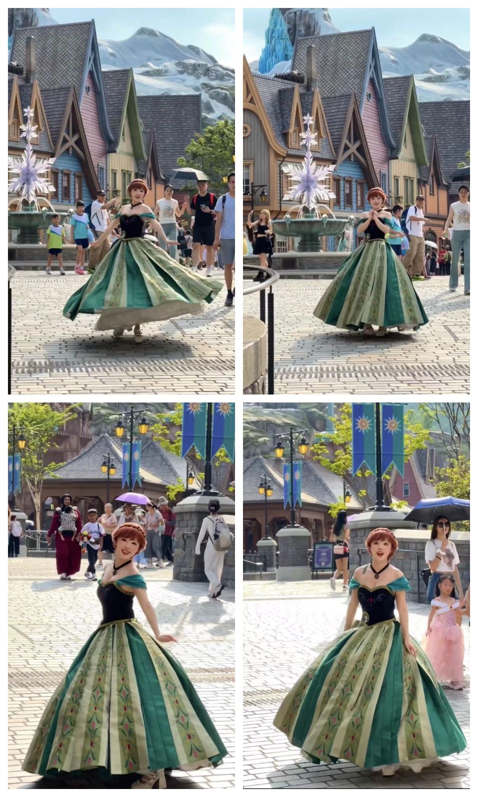 アナ雪 アナ コスプレ 複数のサイズから選べ 文化祭 イベント