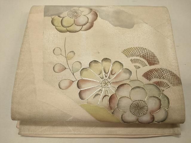 平和屋着物＊夏物 八寸名古屋帯 絽綴れ 枝楓文 正絹 逸品