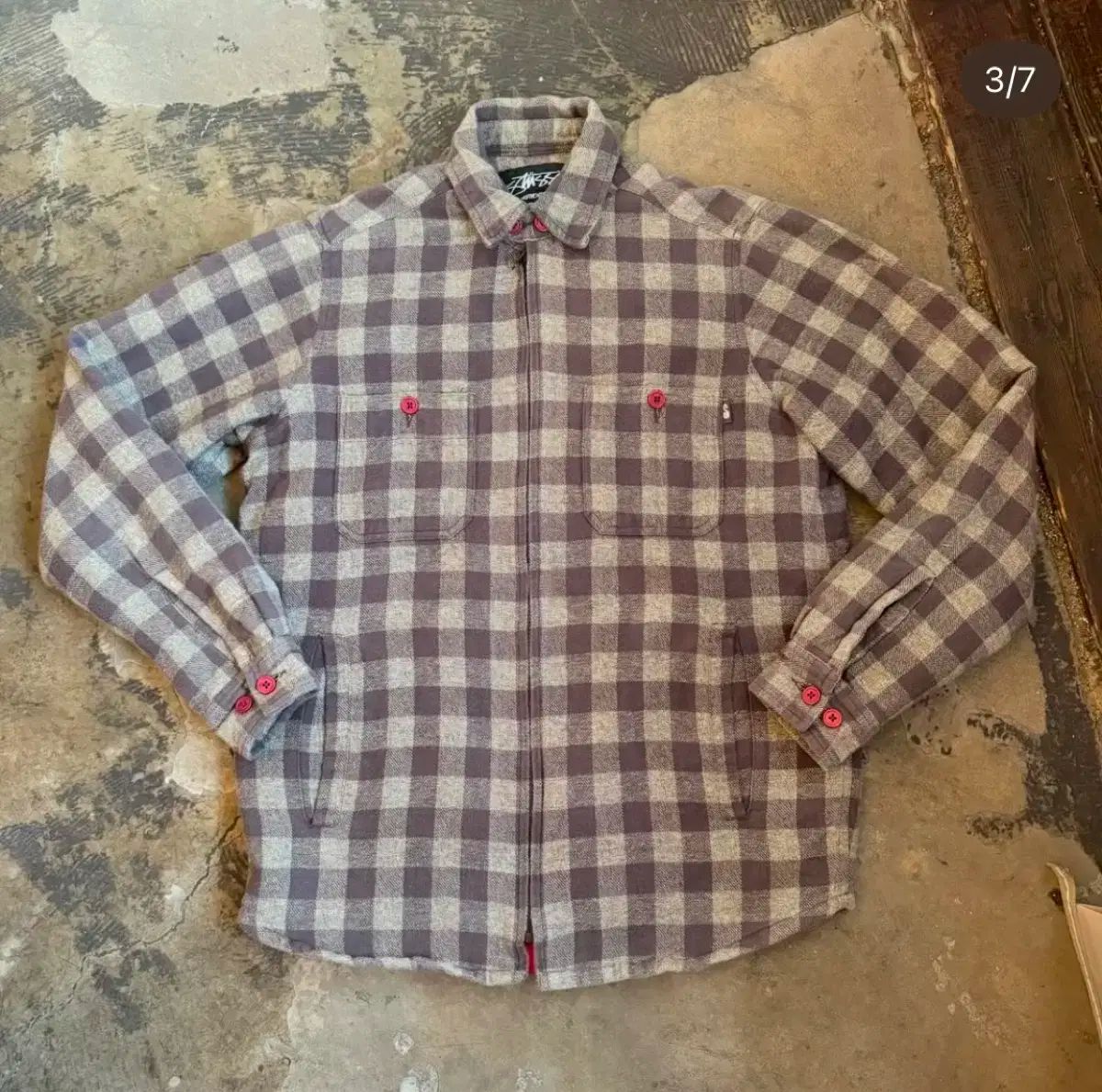 00 初期の時代 STUSSY(ステューシー) フルジップアップ ポラネル シャツジャケット