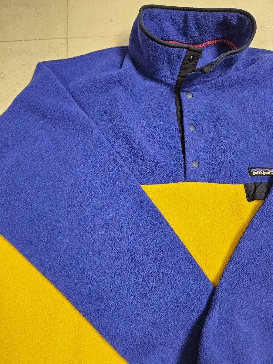 patagonia パタゴニア Synchilla シンチラ xxl ブルーイエロー