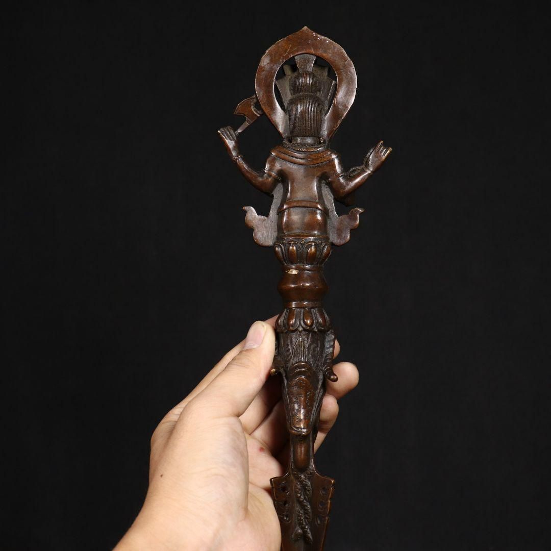 銅製 法器 象鼻金剛降魔杵 招財 辟邪 開運 装飾品 工芸品 置物 銅製 法器 象鼻金剛降魔杵 招財 辟邪 開運 装飾品 工芸品 置物