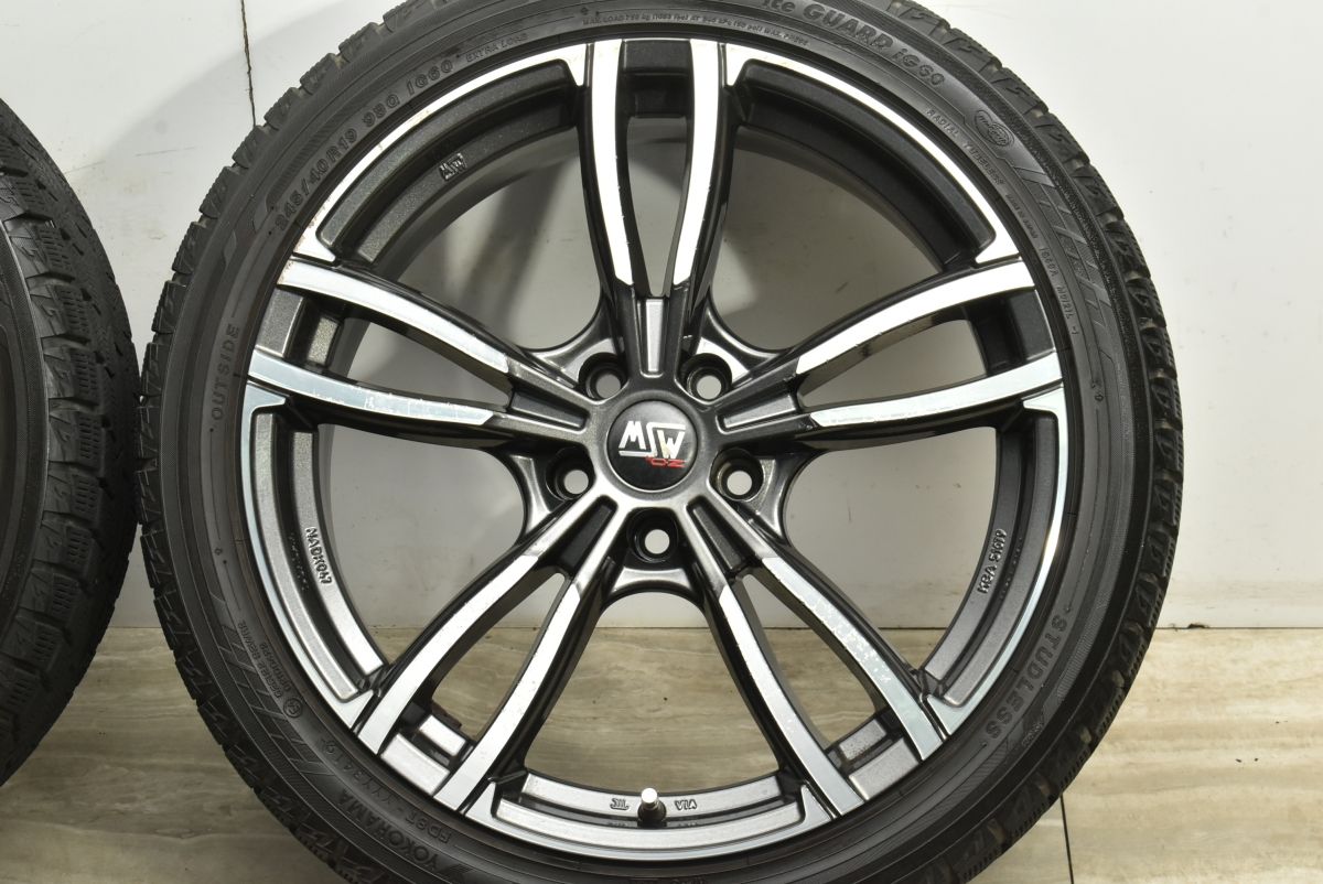 交換用に MSW 19in 8J 30 PCD112 ヨコハマ アイスガード iG60 245|40R19 BMW 5シリーズ ベンツ Eクラス ホイールのみ販売 可 FFCRYSTALESIA_COM