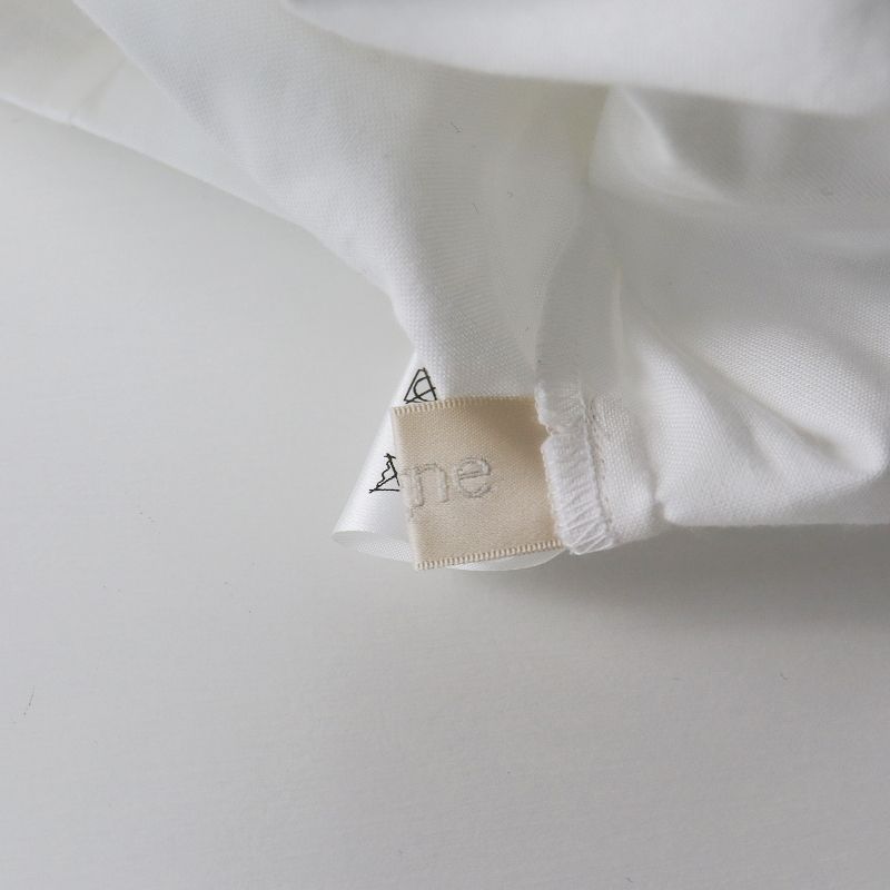 Cygne◆ダブルフリルブラウス/半袖ブラウス/0/コットン/ホワイト 中古】シーニュ cygne ダブルフリルブラウス シャツ 半袖