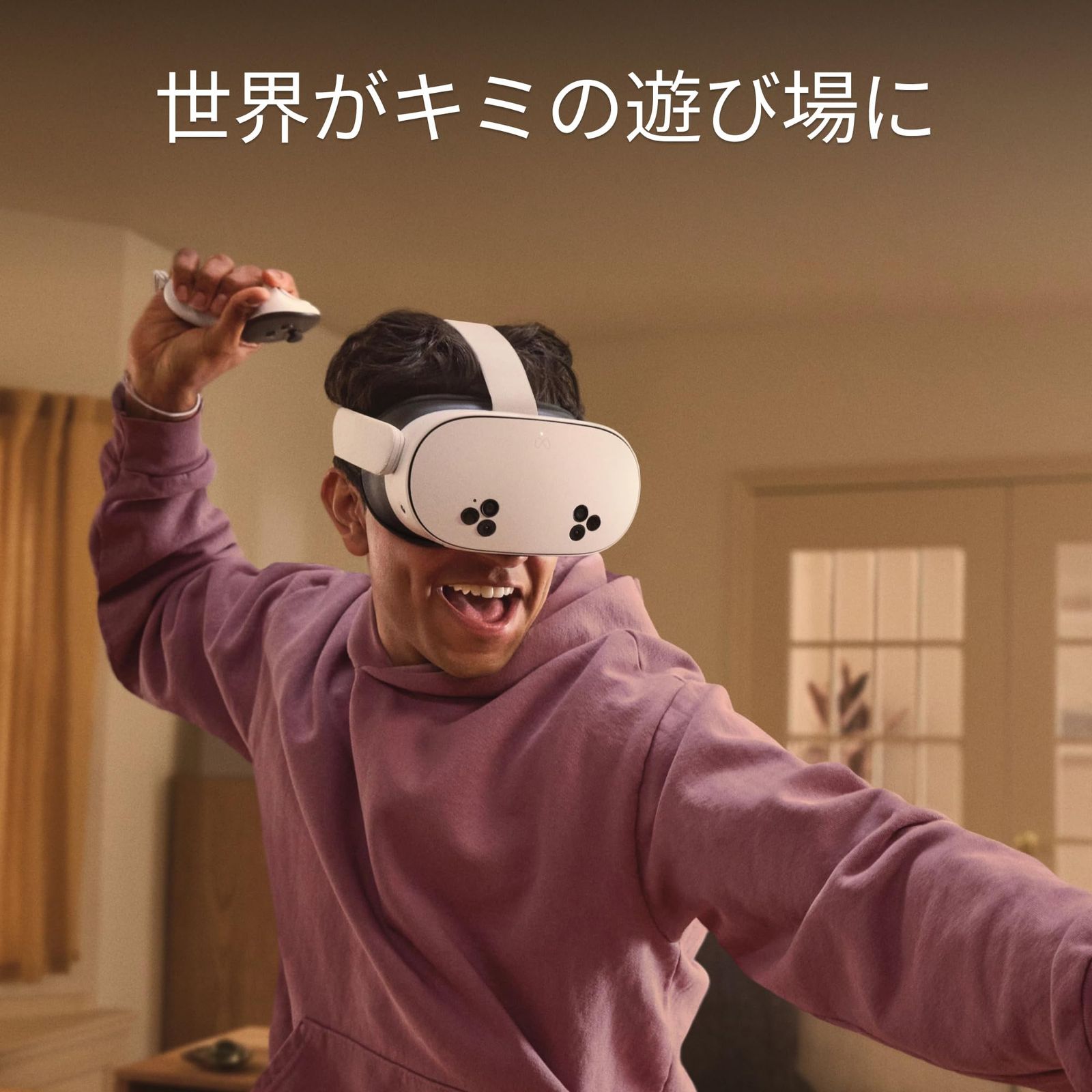Meta Quest 3S 128GB 複合現実 MR の世界に飛び込もう 驚異のデバイスを 驚きの価格で オールインワンヘッドセット Meta Horizon の3か月無料体験とEleven Table Tennisゲームがもらえる