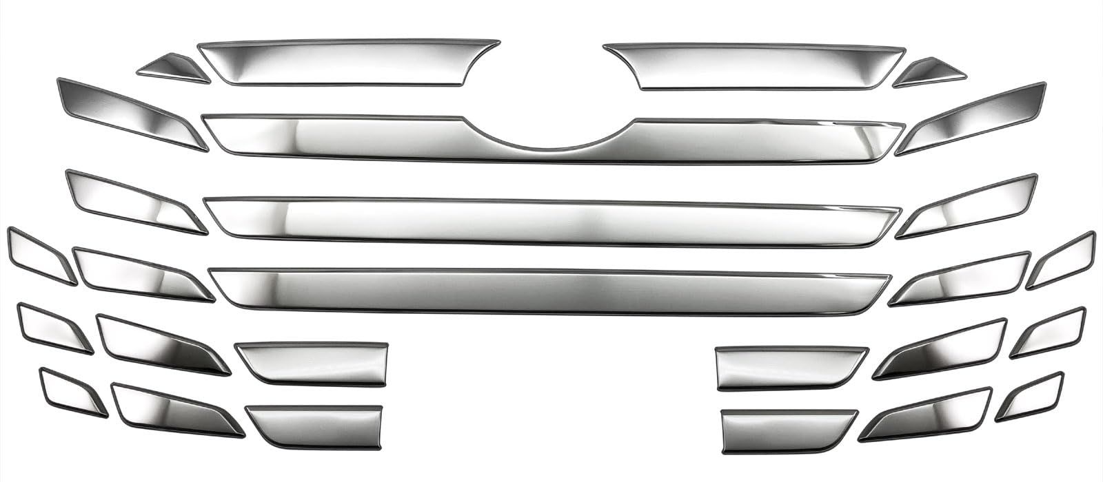 BRIGHTZ ヴェルファイアハイブリッド AAHH40W AAHH45W メッキフロントグリルモール 27PC GRI－COV－M－134 AGH 40 45 ヴェルファイア ハイブリッド ハイブリット