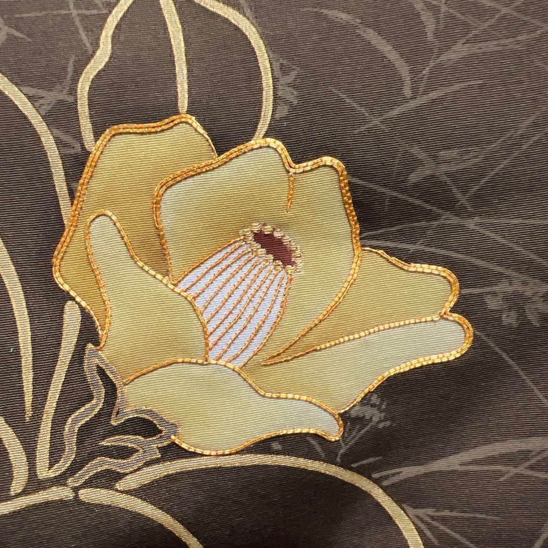 未着用 訪問着 金駒刺繍 金彩 椿 芝草 花 着物 071a d - メルカリ