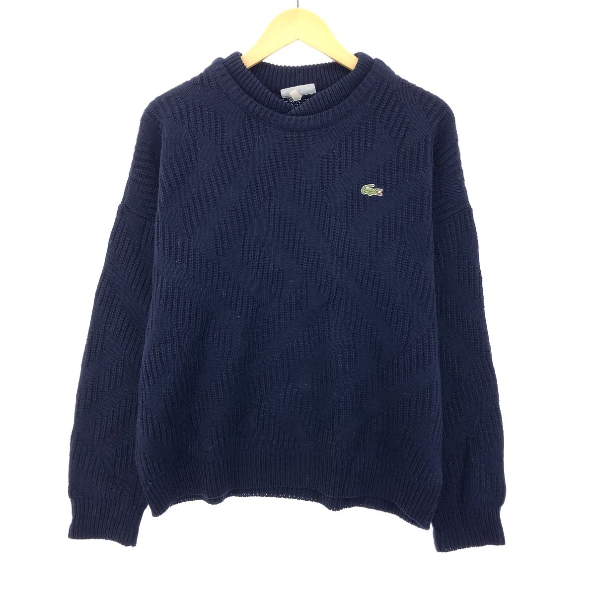 古着 ラコステ LACOSTE CHEMISE フレンチラコステ ウール×アクリル 