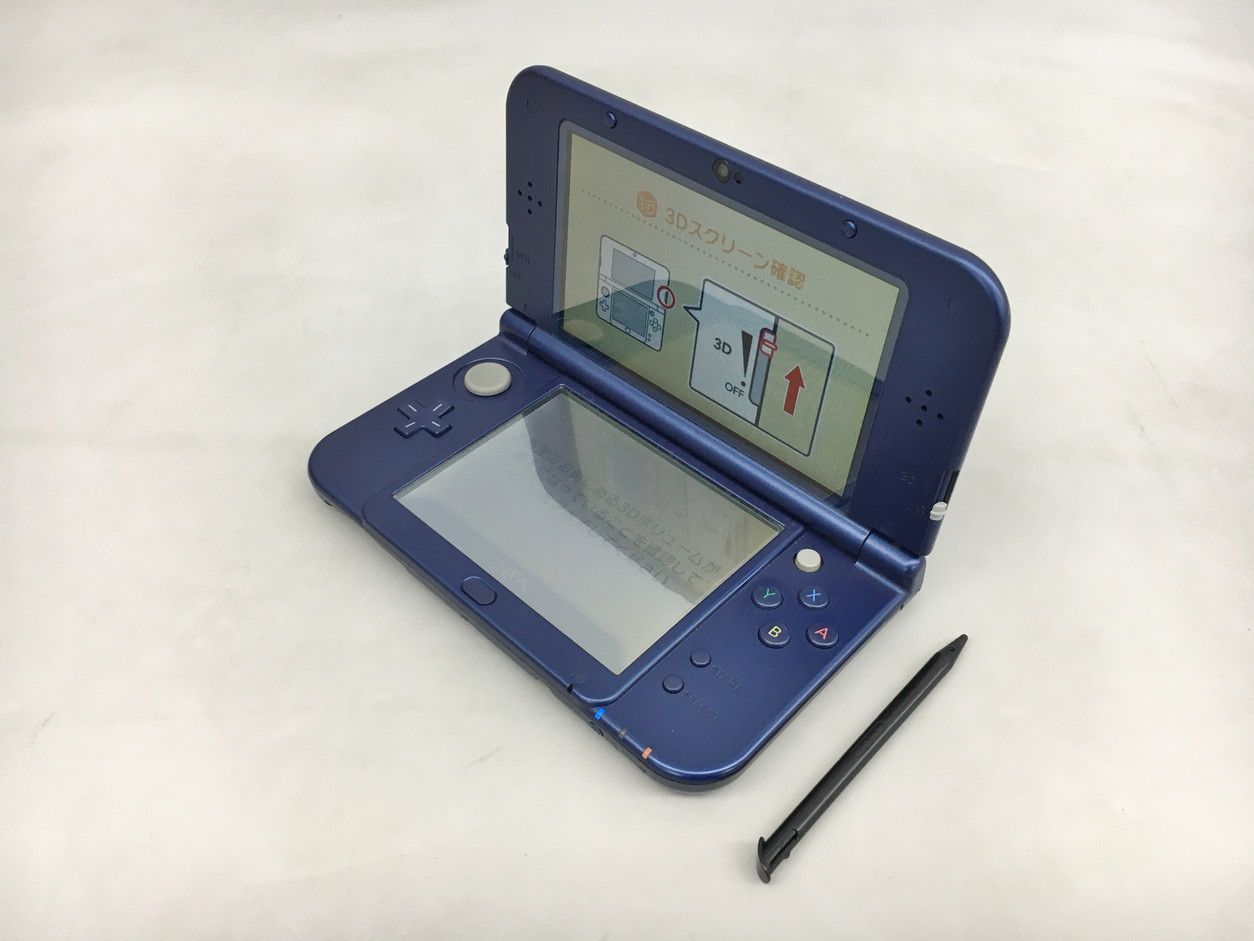 newニンテンドー3DS LL RED-001 メタリックブルー 携帯ゲームハード 任天堂 Nintendo タッチペン microSD 4GB 付 2510LT015