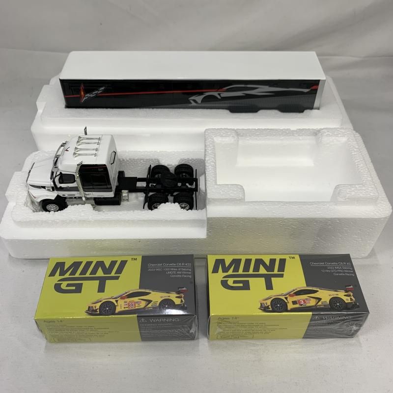 1/64 コルベットレーシング C8.R レーシング トランスポーターセット