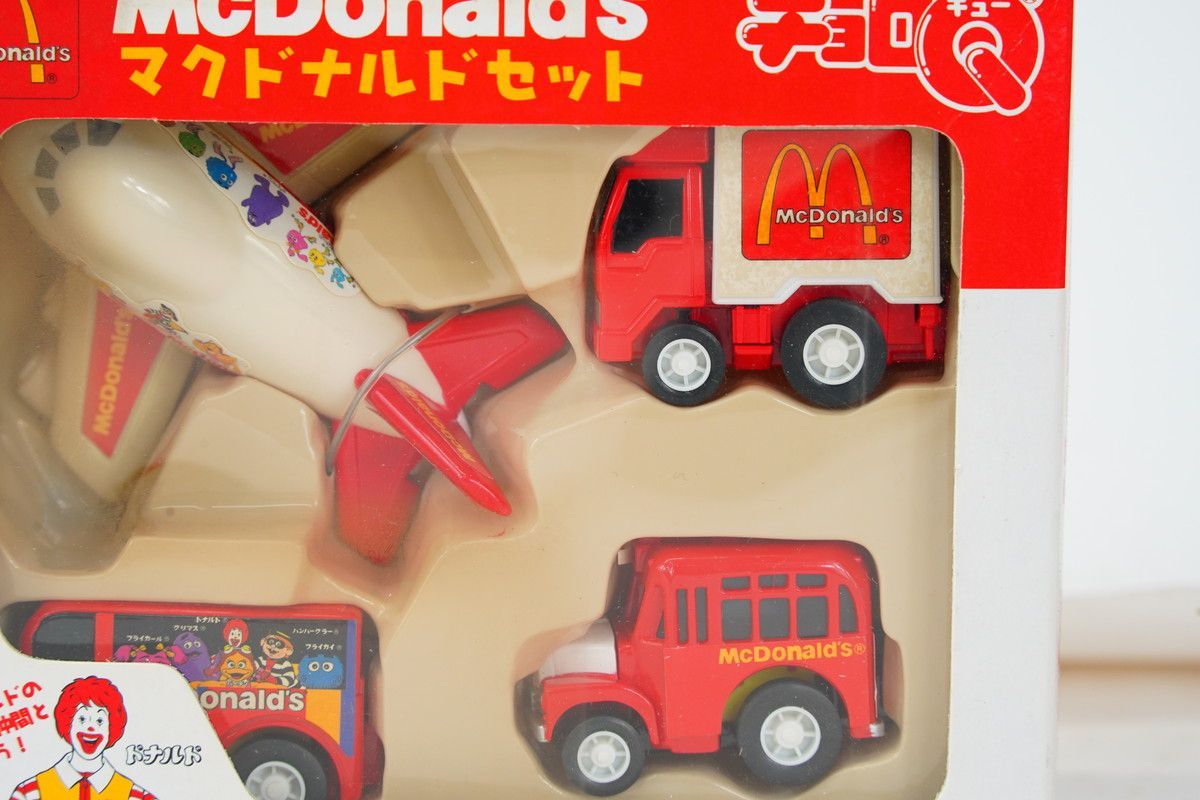 8.531 △ チョロQ マクドナルドセット 未使用品 絶版 レア 2001