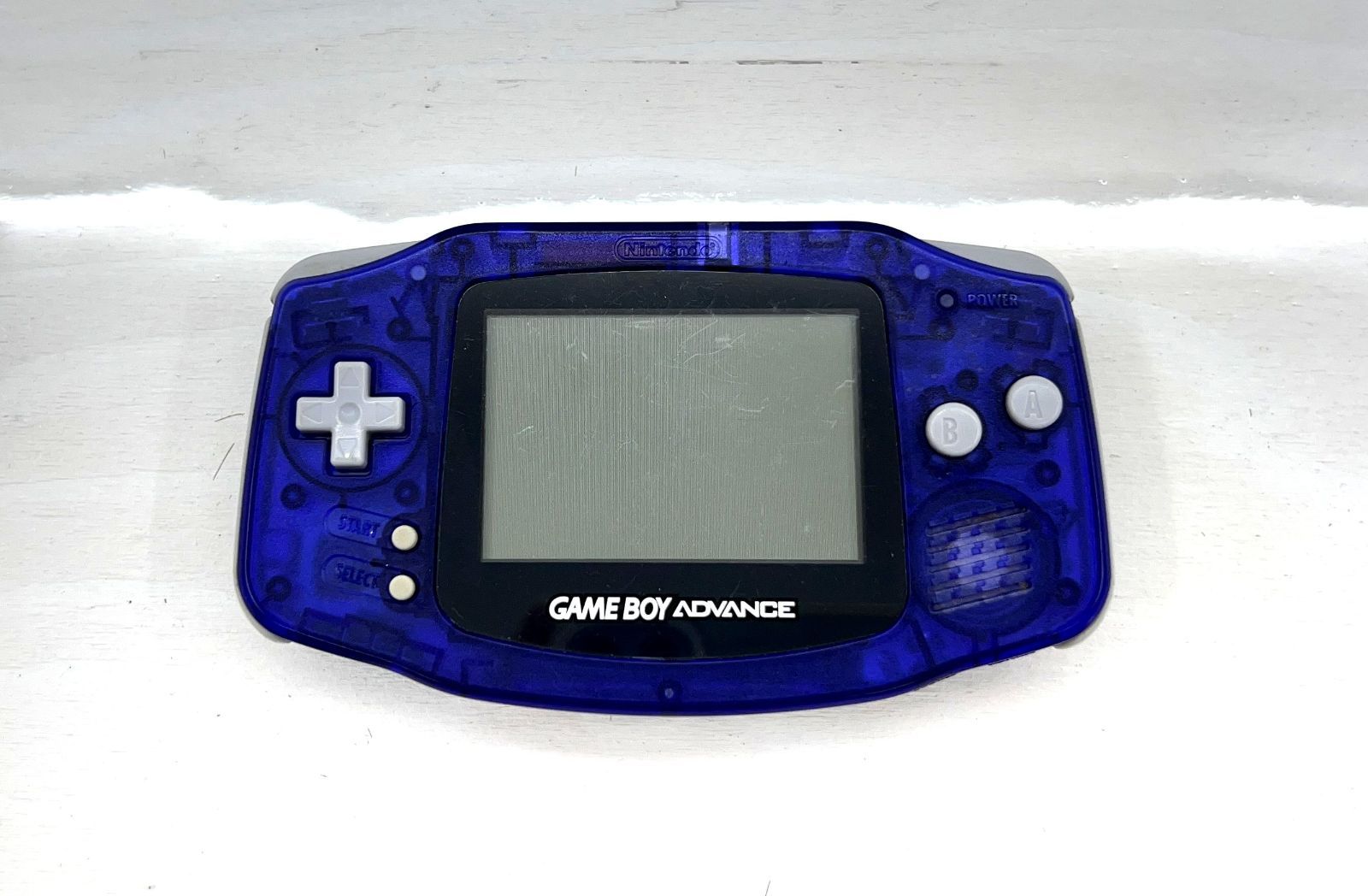 【中古/60】GBA ゲームボーイアドバンス本体 (ミッドナイトブルー) ＆ACアダプターセット【盛岡24-0007】