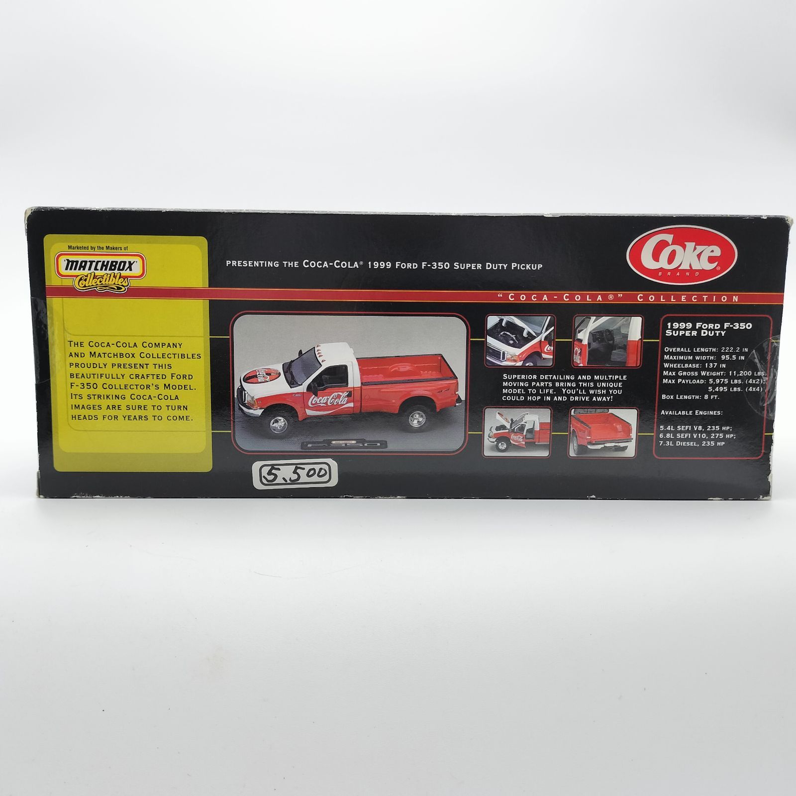 未開封】MATCHBOX Ford F-350 コカ・コーラ 1999 アメリカン