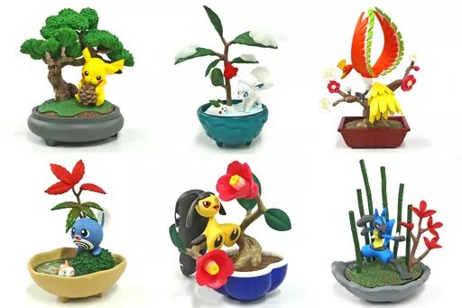 食玩 トレーディングフィギュア 全6種セット ポケットモンスター ぽけっとBONSAI