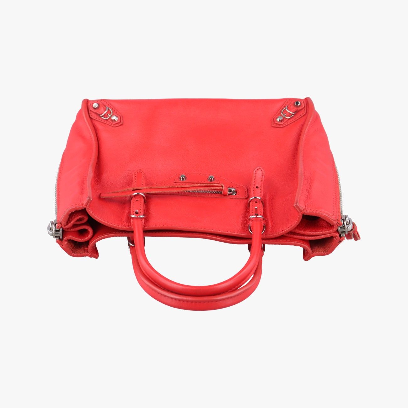 【美品】バレンシアガ　ペーパーA6 バレンシアガBalenciagaペーパー A6 ジップアラウンドレッドレザー