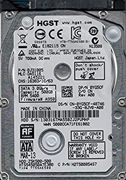 「非常に良い」hts545050?a7e380?P/N : 0j31005?MLC : da5116?HGST 500?GB