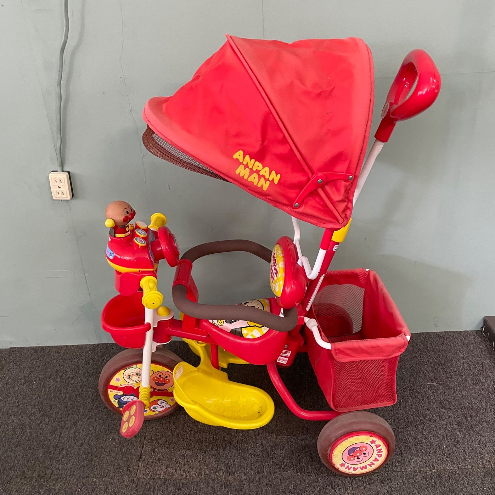 ♭ 送料込み アンパンマン 三輪車 デラックス サンシェード - メルカリ