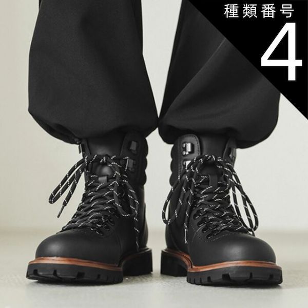 種類4：ブラック/25.5cm ショートブーツ メンズ 本革 レースアップ ブラック ブラウン おしゃれ 人気 かっこいい ブーツ シューレースフック ヒールアップ 厚底 