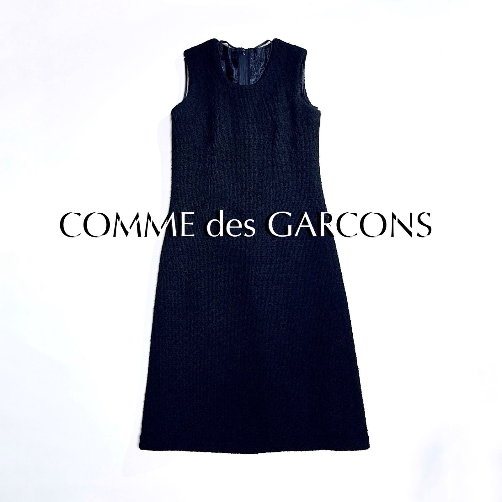 ch87 COMME des GARCONS AD1997 ドッキング ツイード ワンピース ウール ロング ワンピース ドレス コムデギャルソン クリーニング済み