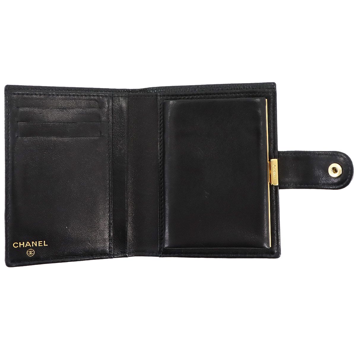 CHANEL ブラック レザー がま口財布 楽天市場】【財布】CHANEL シャネル マトラッセ 長財布 がま口