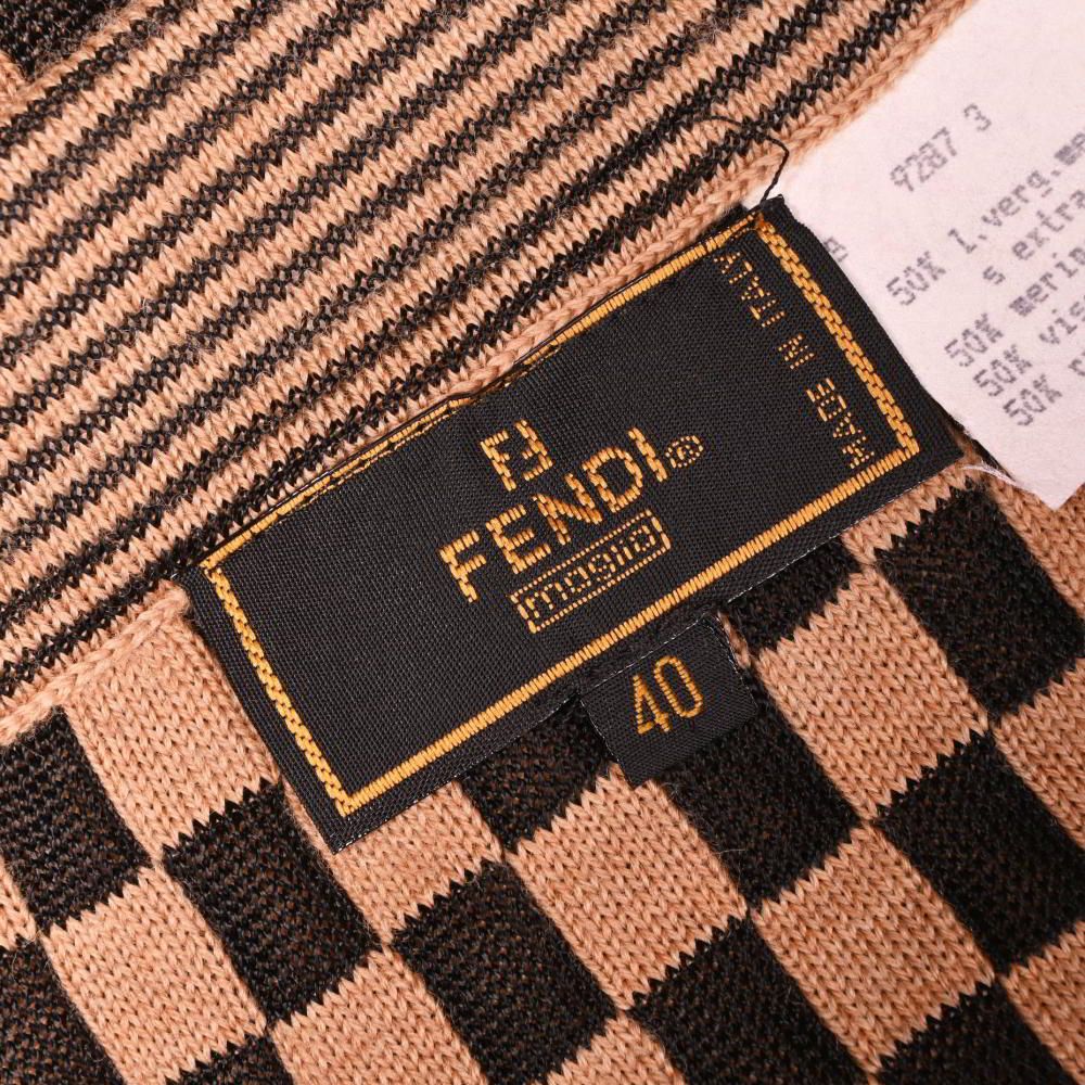 FENDI ヴィンテージ チェック柄 ウール スカート - メルカリ 