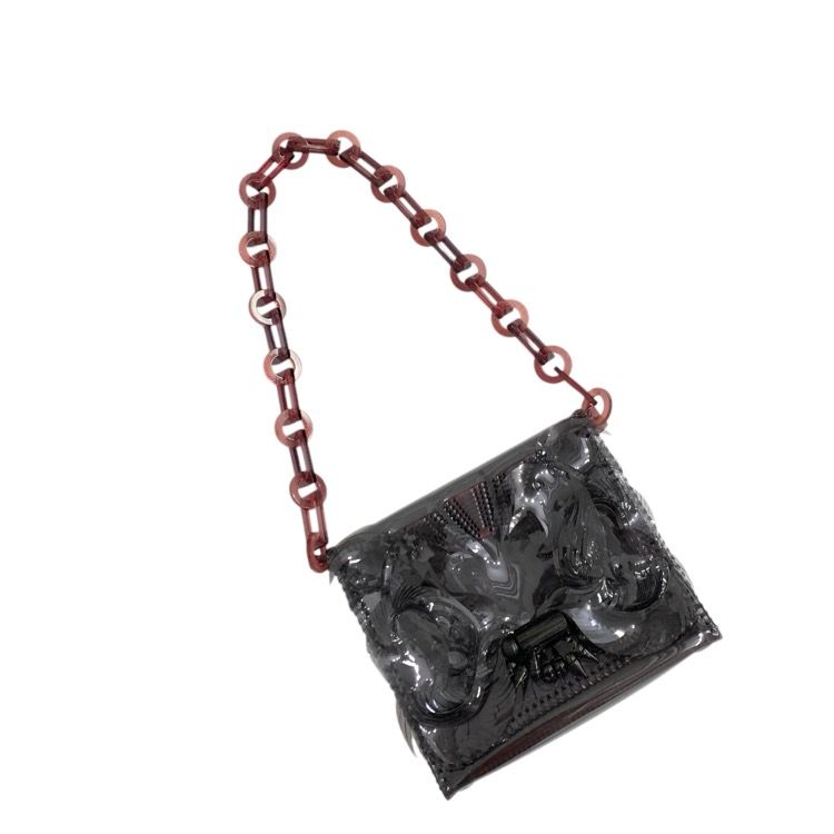 美品⭐️mame kurogouchi PVC ショルダーバッグ チェーン　黒 Mame Kurogouchi(マメ)の通販 - Seltie セルティ