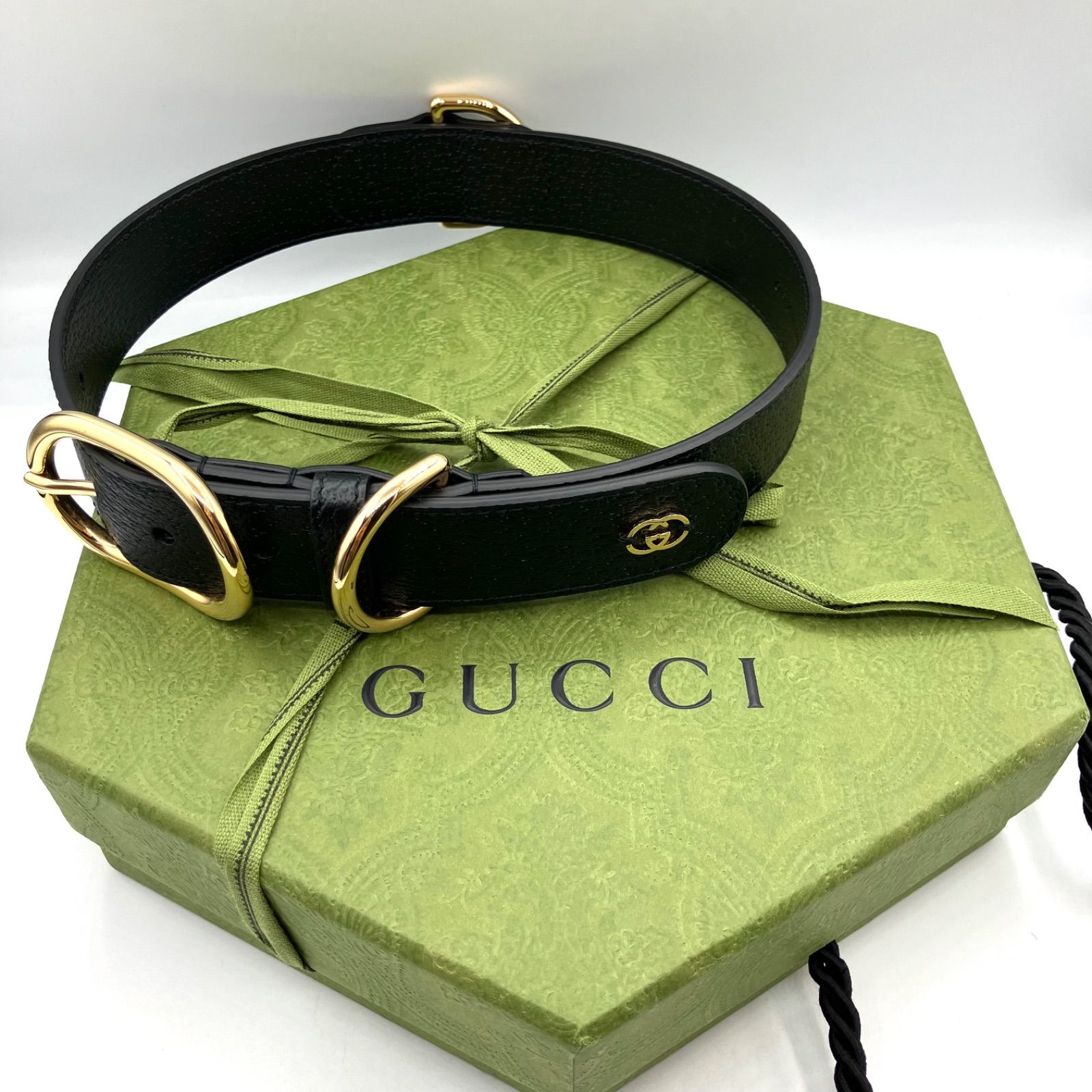 鑑定済み】正規品 グッチ GUCCI インターロッキングG 695256 犬