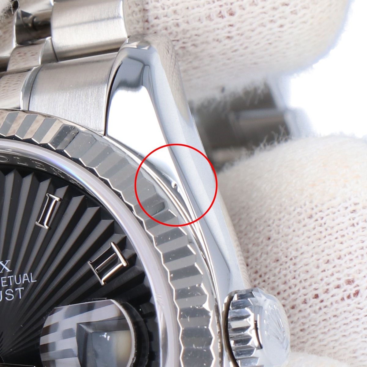 中古 ロレックス ROLEX デイトジャスト 36 116234 D番(2005年頃製造) ブラック メンズ 腕時計 ロレックス ROLEX デイトジャスト36 116234 ブラック WG&frasl;SS ユニ