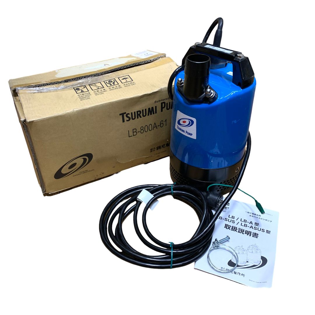 未使用品】ツルミポンプ 自動形 LB-800A 一般工事排水用水中 未使用品】ツルミポンプ 自動形 LB-800A 一般工事排水用水中