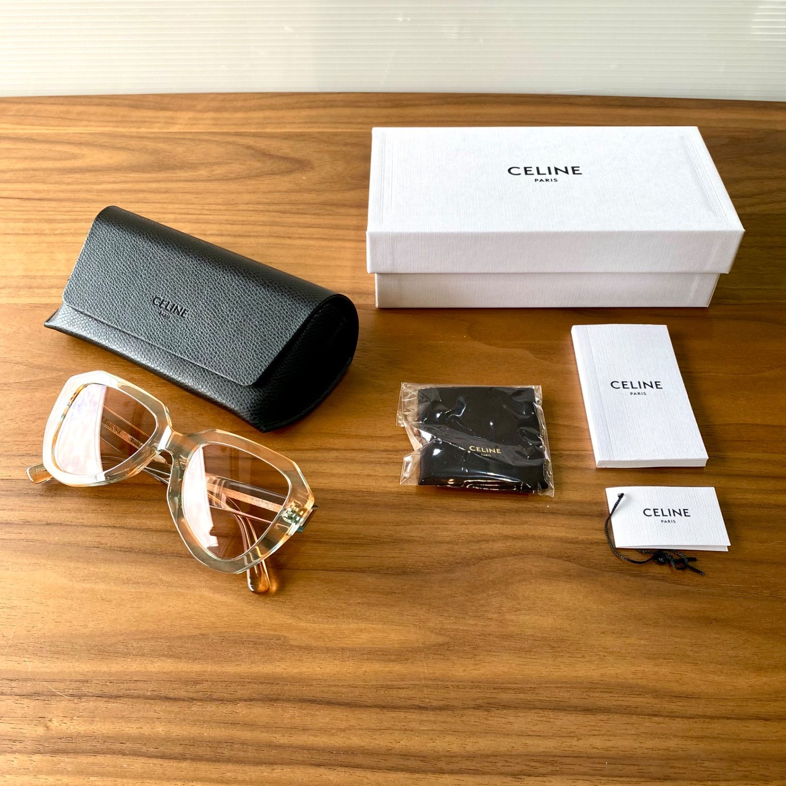 未使用 CELINE セリーヌ サングラス ピンク＆マーブル 人気カラー 高級 
