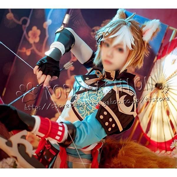 原神project げんしん Genshin Impact 抵抗軍の大将 ゴロー 五郎 コスプレ ウィッグ 靴 道具別売り