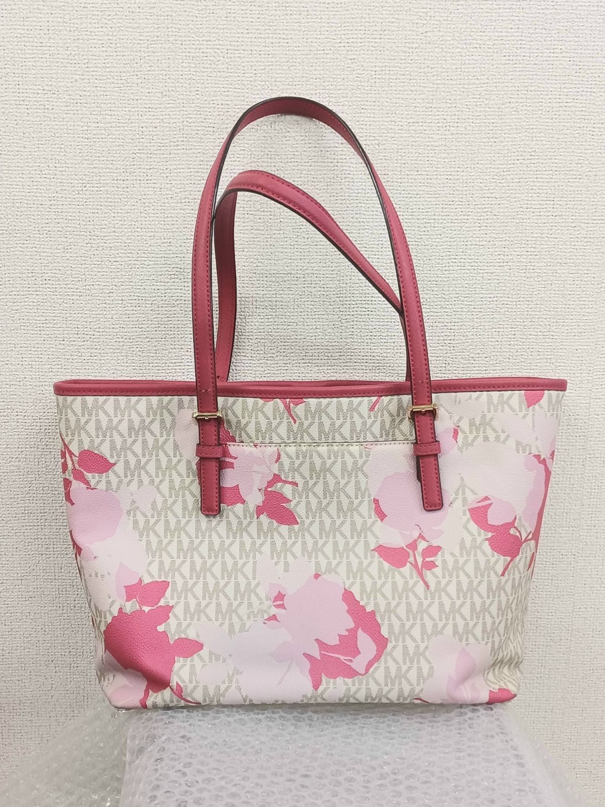 MICHAEL KORS マイケルコース トートバッグ 花柄 ピンク - メルカリ
