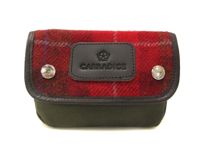 ハリスツイード Harris Tweed キャラダイス CARRADICE サドルバッグ 鞄 ポーチ 自転車 チェック 英国製