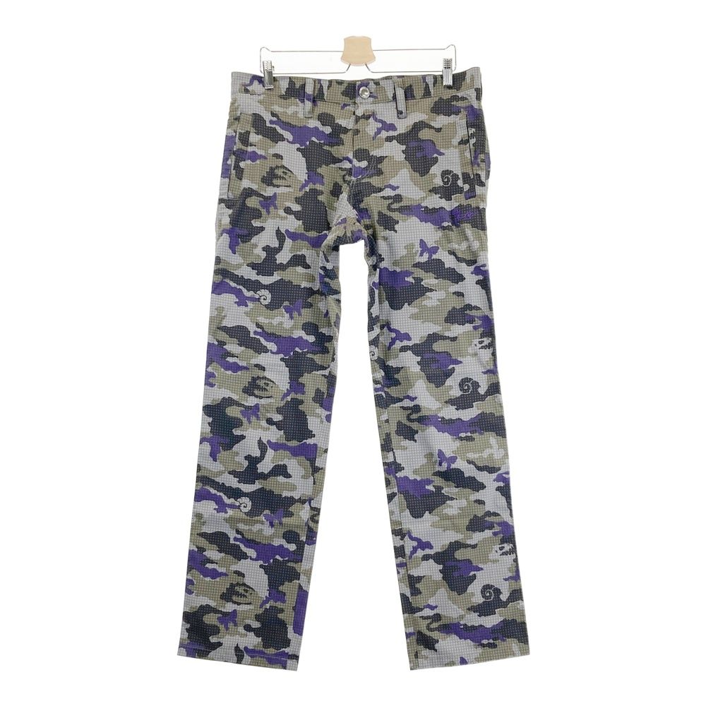 サイズ 4 DANCE WITH DRAGON ダンスウィズドラゴン ロングパンツ チェック 迷彩 カモフラ柄 グレー系 240101514524 ゴルフウェア メンズ ストスト